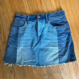 Madewell denim skirt